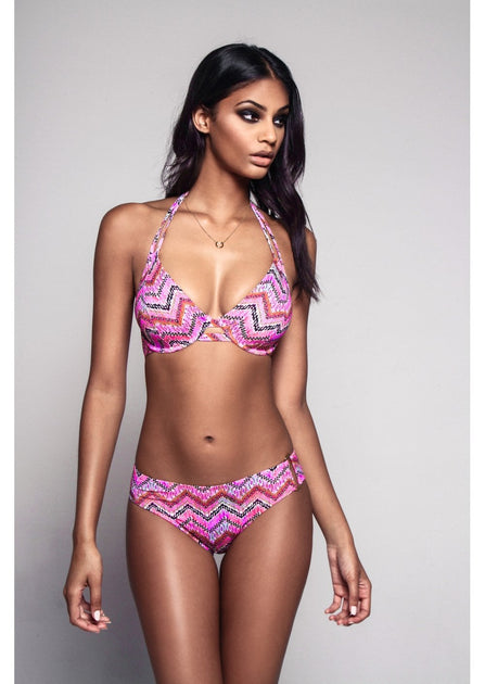 Ines Halter Bikini Top by Miss Mandalay, Khaki