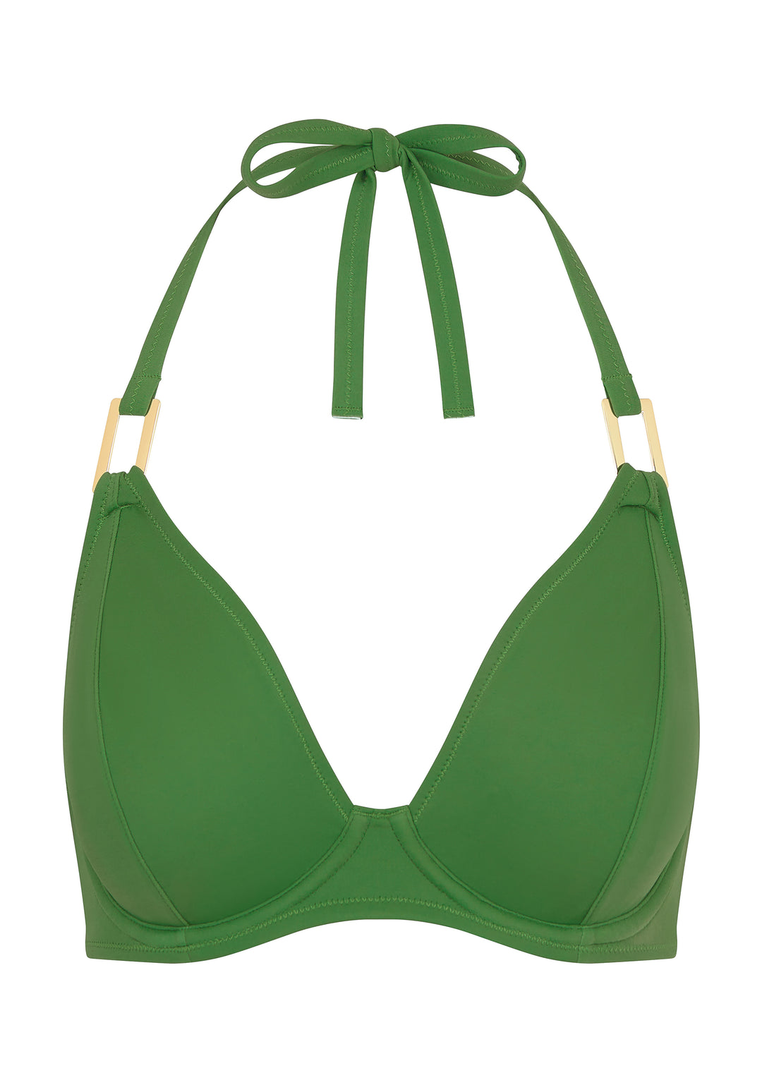 Green halter bikini deals