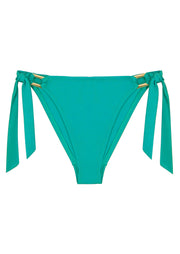 Boudoir Beach Tropical Green High Leg Tieside Bikini Brief