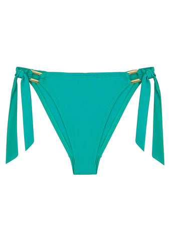 Boudoir Beach Tropical Green High Leg Tieside Bikini Brief