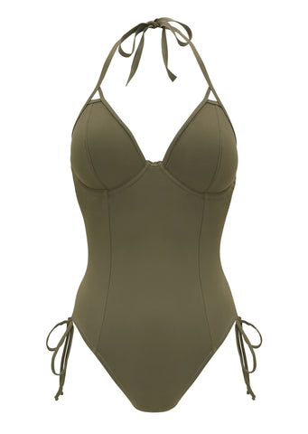 Miss Mandalay Swimwear - Icon full Bust Halter Swimsuit DD - GG Cup Sizes