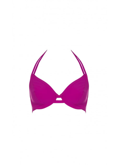 Los Angeles Magenta Full Bust Halter Bikini Top D – Miss Mandalay