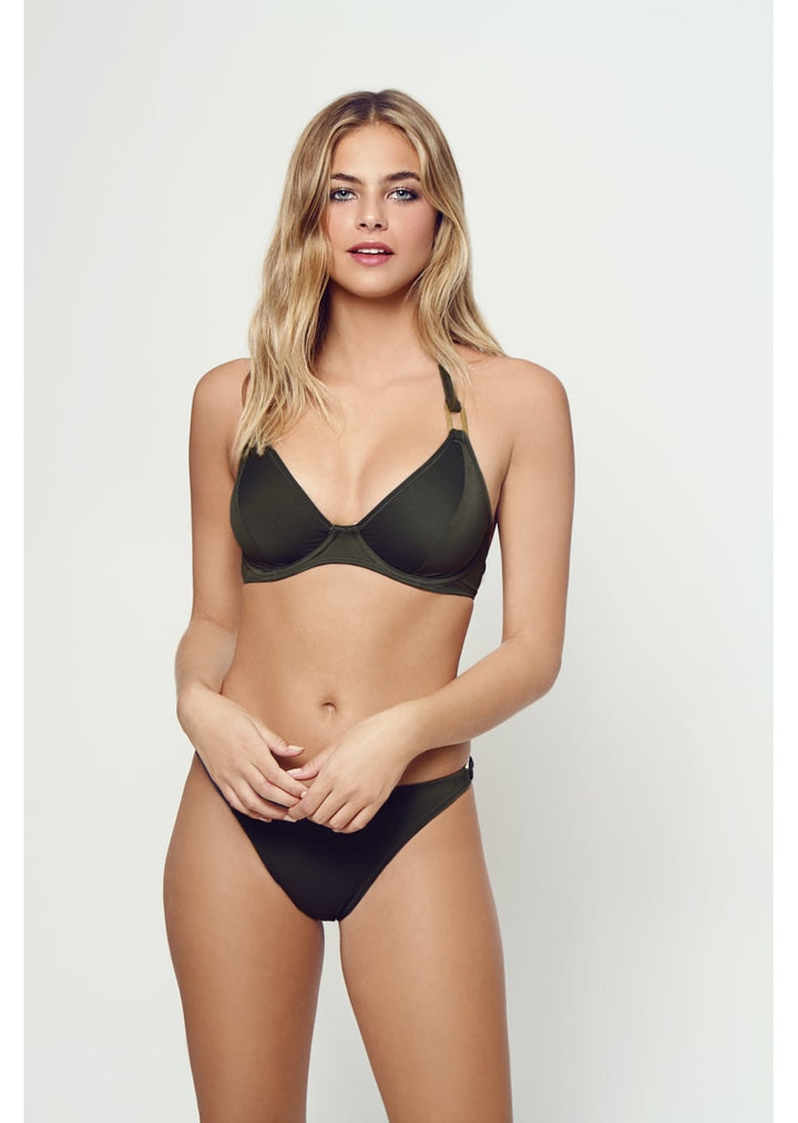 Black Underwired Fuller Bust Bikini Top