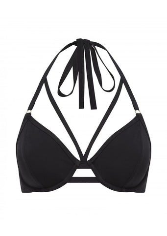 Miss Mandalay Swimwear - Icon Black Full Bust Strappy Halter