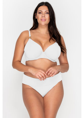 Ilashe Asymmetric Bikini Top / Fuller Bust A - G cup sizes / White