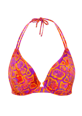 Miss Mandalay Swimwear - Dune Magenta Full Bust Halter Bikini Top
